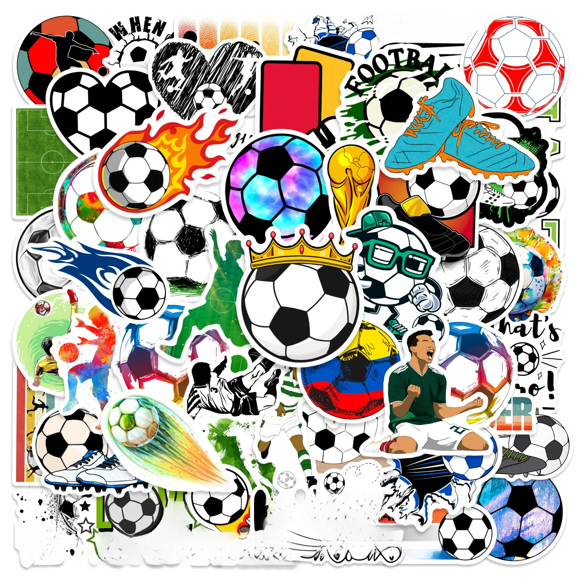 AliExpress GOGOTU 10/30/50PCS Cool Soccer Football Stickers Sports Cartoon Decals Waterproof Decoration Laptop Phone Car Bike Motorbike Skateboard
