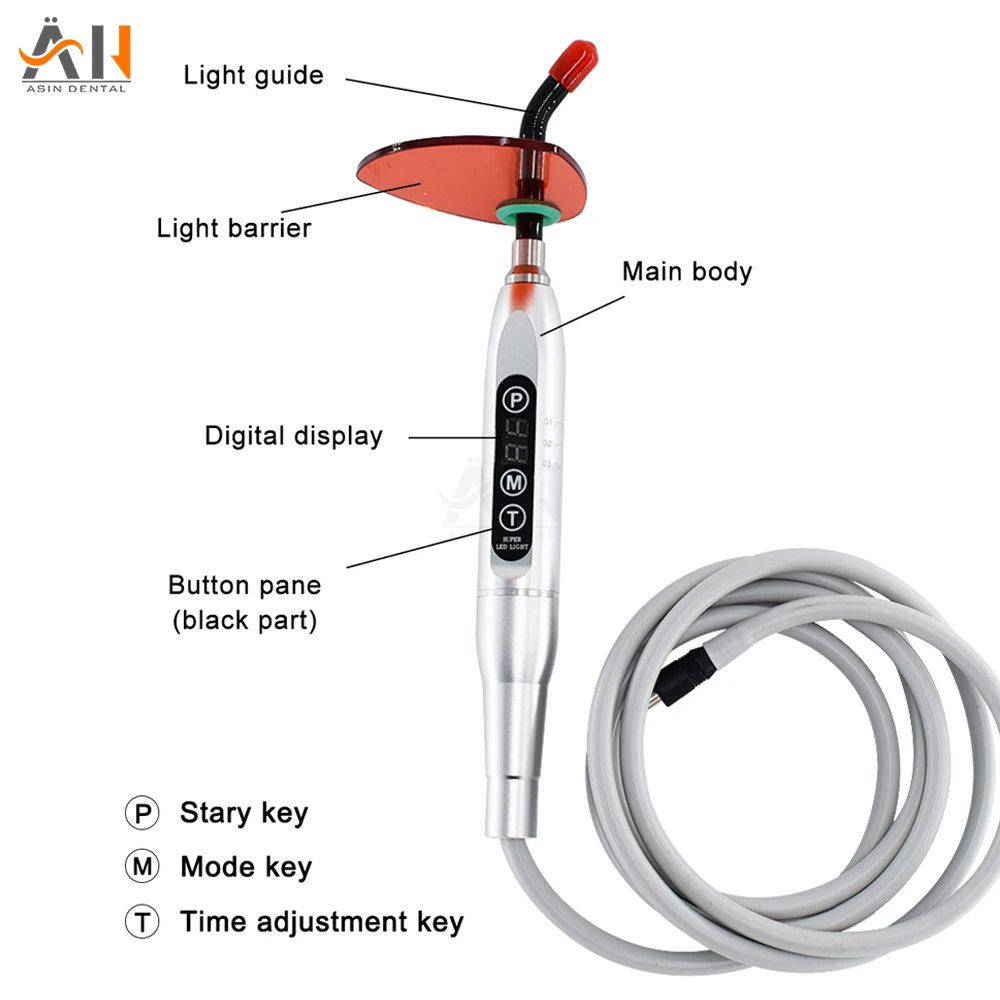Dental Wired LED Curing Light Lamp Build In Type Dental Unit Spare Part Dental Lamp Dentistry Tools
