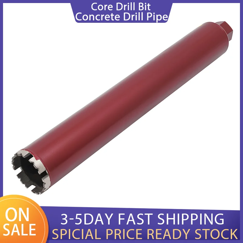 Foret à noyau 63MM /76MM/ 112MM M22, tuyau de forage pour béton renforcé rouge pour percer des trous dans le béton durci