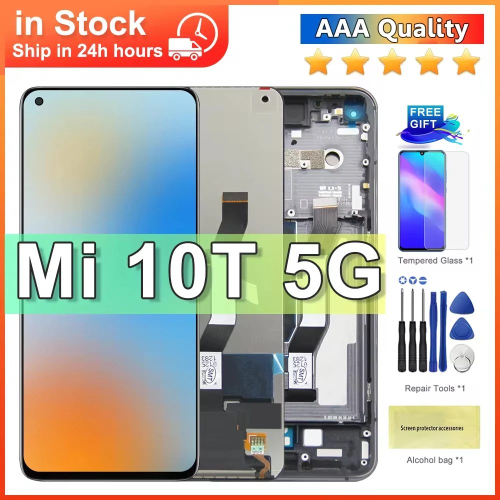 

6.67'' For Xiaomi Mi 10T Mi10T Pro LCD Display Touch Screen Digitizer Assembly Replacement For Redmi K30S LCD Display With Frame