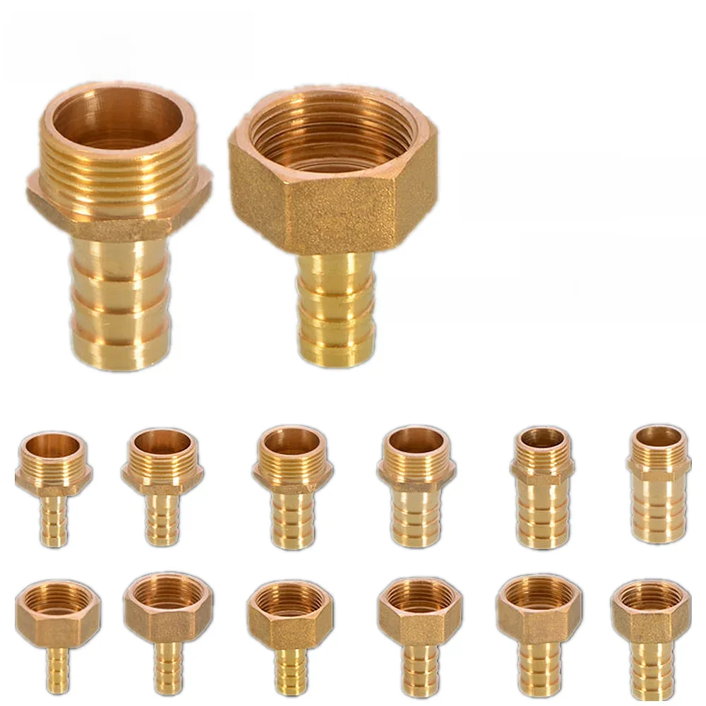 Connecteur pagode 6 8 10 12 14 16 19mm, connecteur de tuyau, filetage de queue de tuyau 3/4 BSP, raccords de tuyau d'eau en laiton mâle PC