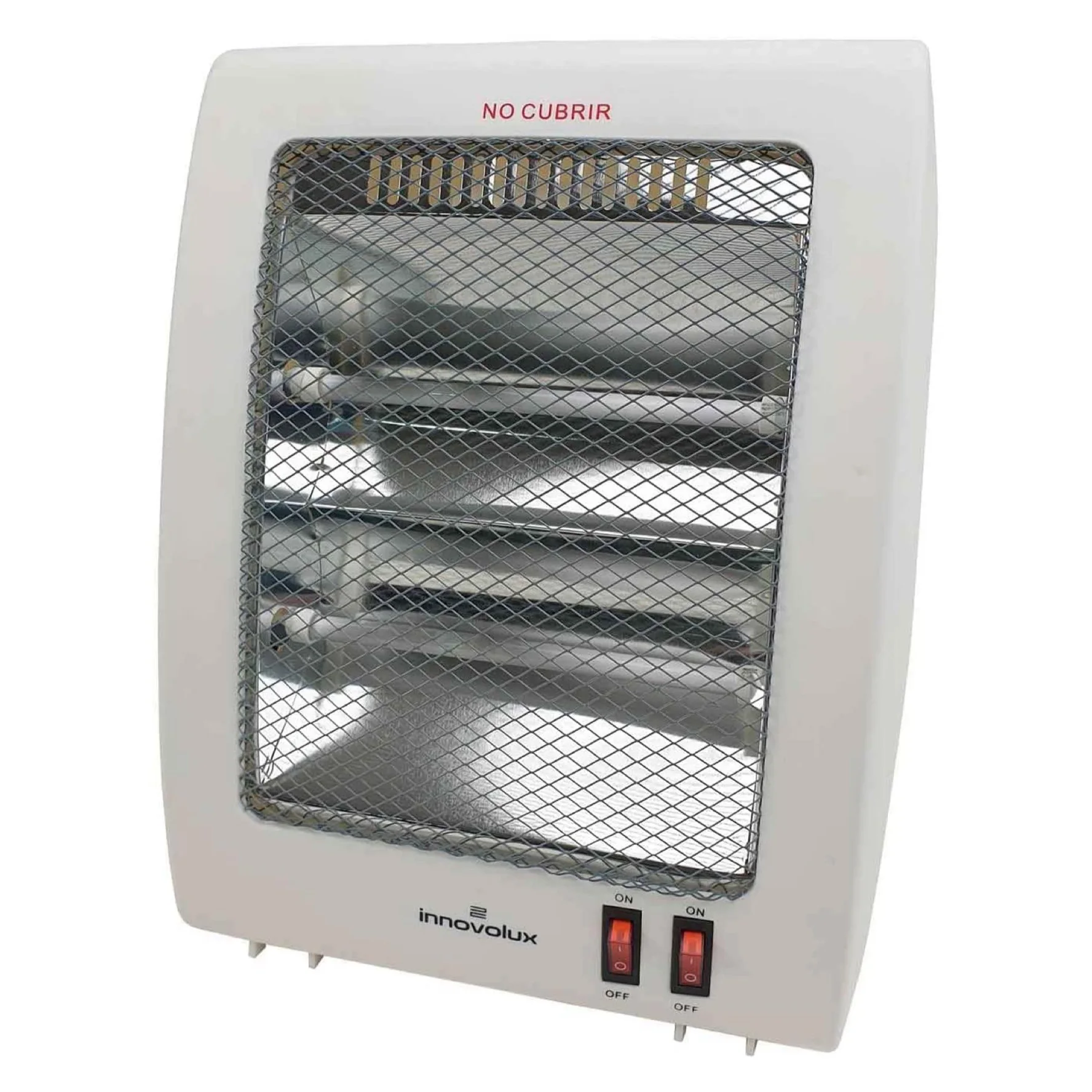 Stufa al quarzo leggera-riscaldatore da bagno-riscaldatore portatile a basso consumo-termostato regolabile-2 potenza 400/800w-antiroll e sistema di