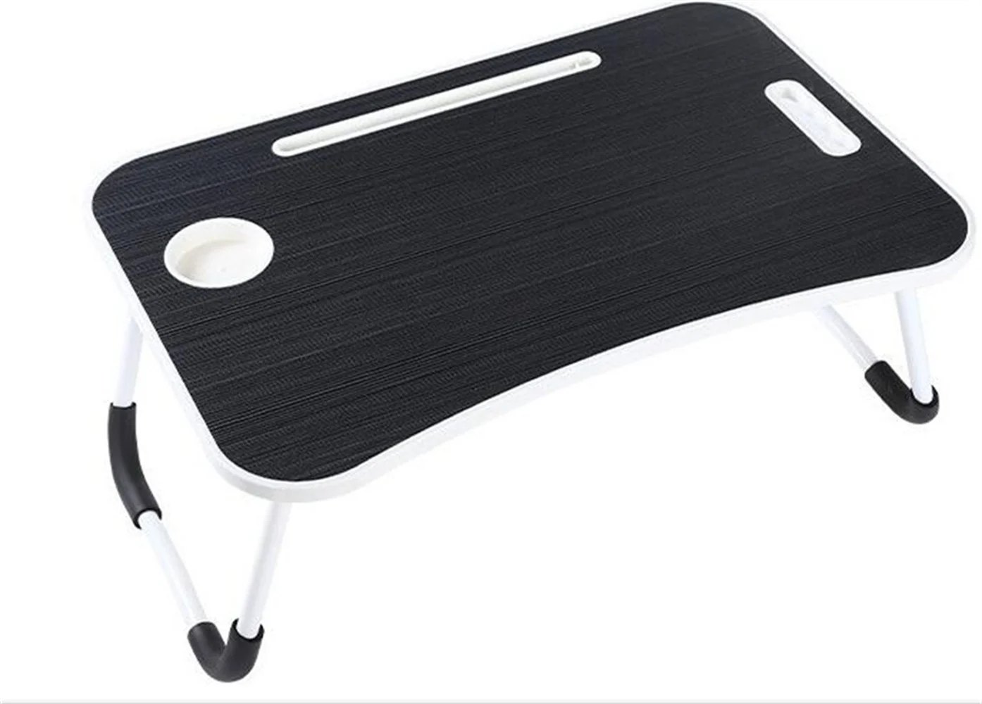 Mesa Laptop Plegable de Madera para Ordenador Portátil en Sofá o Cama. Bandeja Auxiliar Multiusos para Desayuno, Leer o Trabajar，Mesa de ordenador