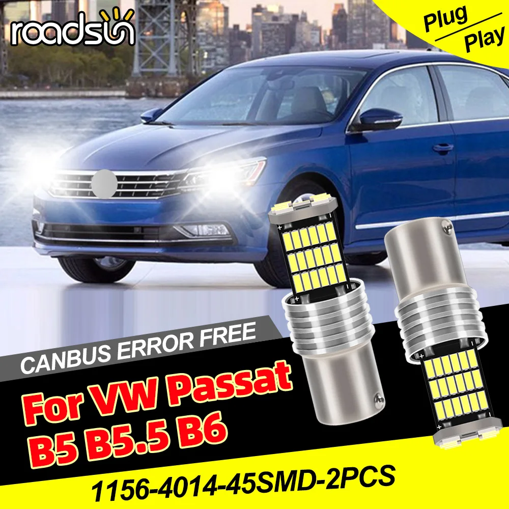 

Для VW Passat B5 B5.5 B6 1996-2010 1556 Светодиодная лампа заднего хода 6000K Белый 50000 часов Быстро рассеивает тепло Plug&Play 2 шт.