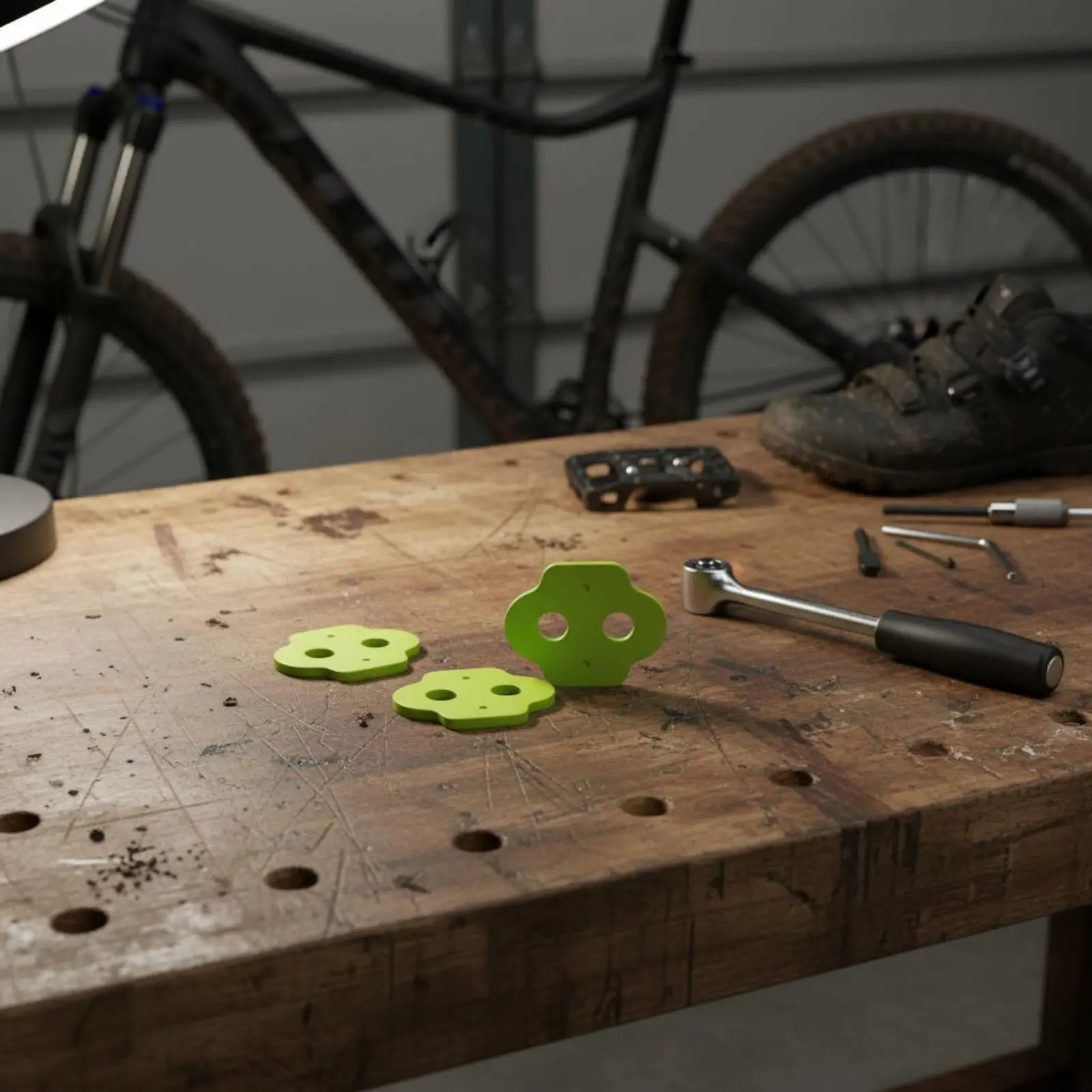 自転車用クリートシムウェッジパッド角度高さ調整スペーサーワッシャーサイクリング用ロックシューズペダルクリート自転車アクセサリー