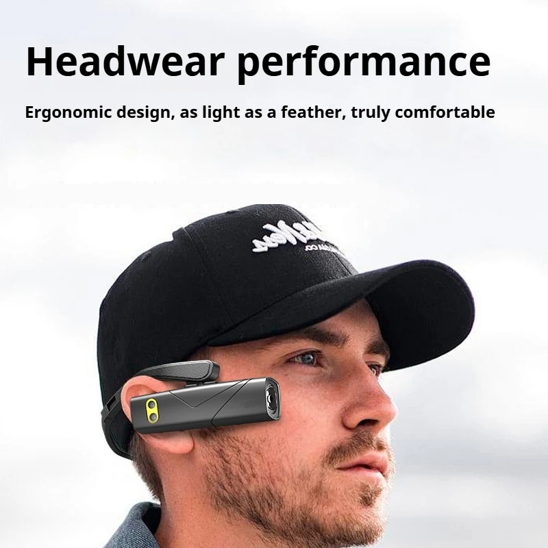 2025 جديد متعدد الوظائف في الهواء الطلق مصباح يدوي خفيف للغاية الأذن حزام كشافات قابلة للشحن مقاوم للماء التخييم التنزه الصيد الشعلة