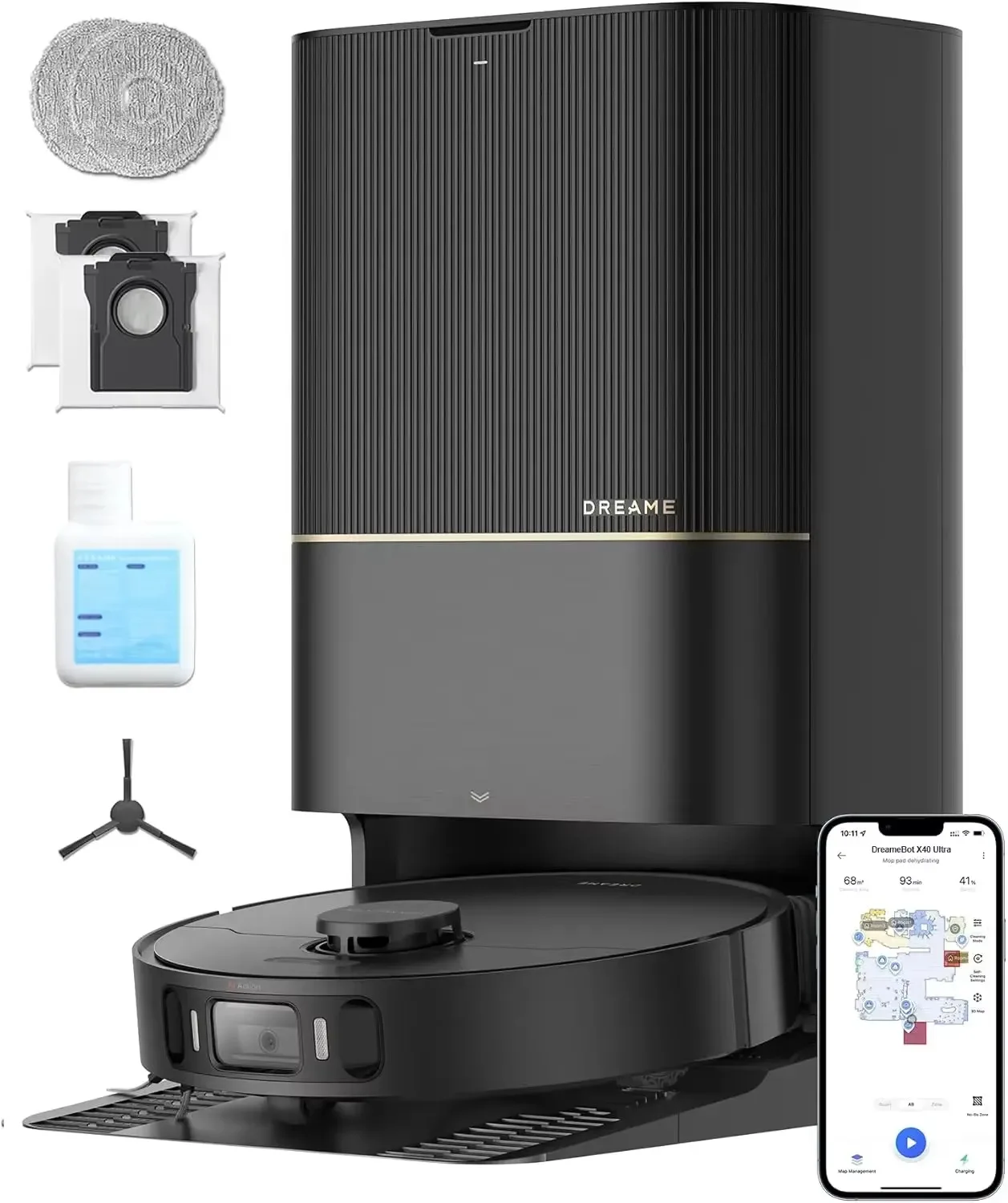 

New Marketing Sales On Dreame X40 Ultra Robot Vacuum - Vacuum And Mop 12000Pa With Removable And Liftable Mop