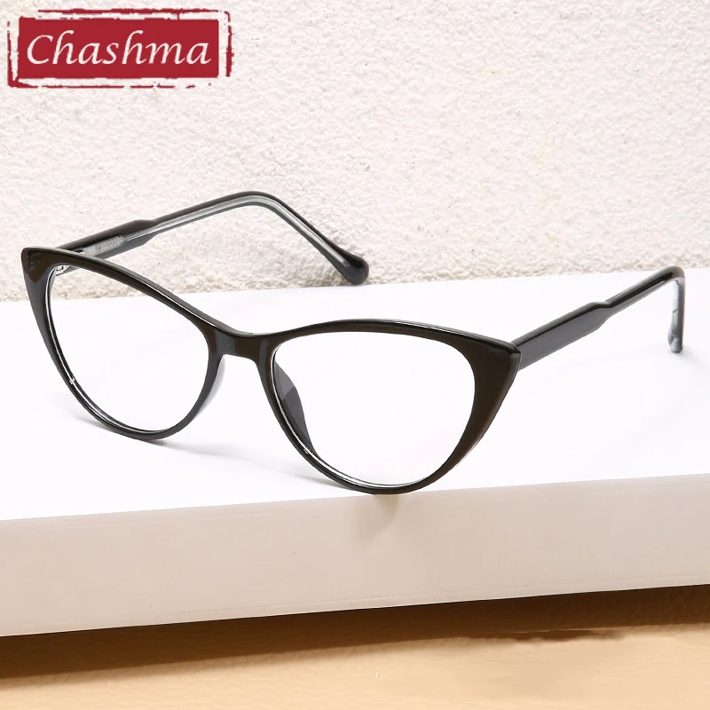 

Chashma Prescription Glasses Cat Eye Optical TR90 Eyeglasses Frames Women Recipe Eyewear Spring Hinge Spectacles for Myopia