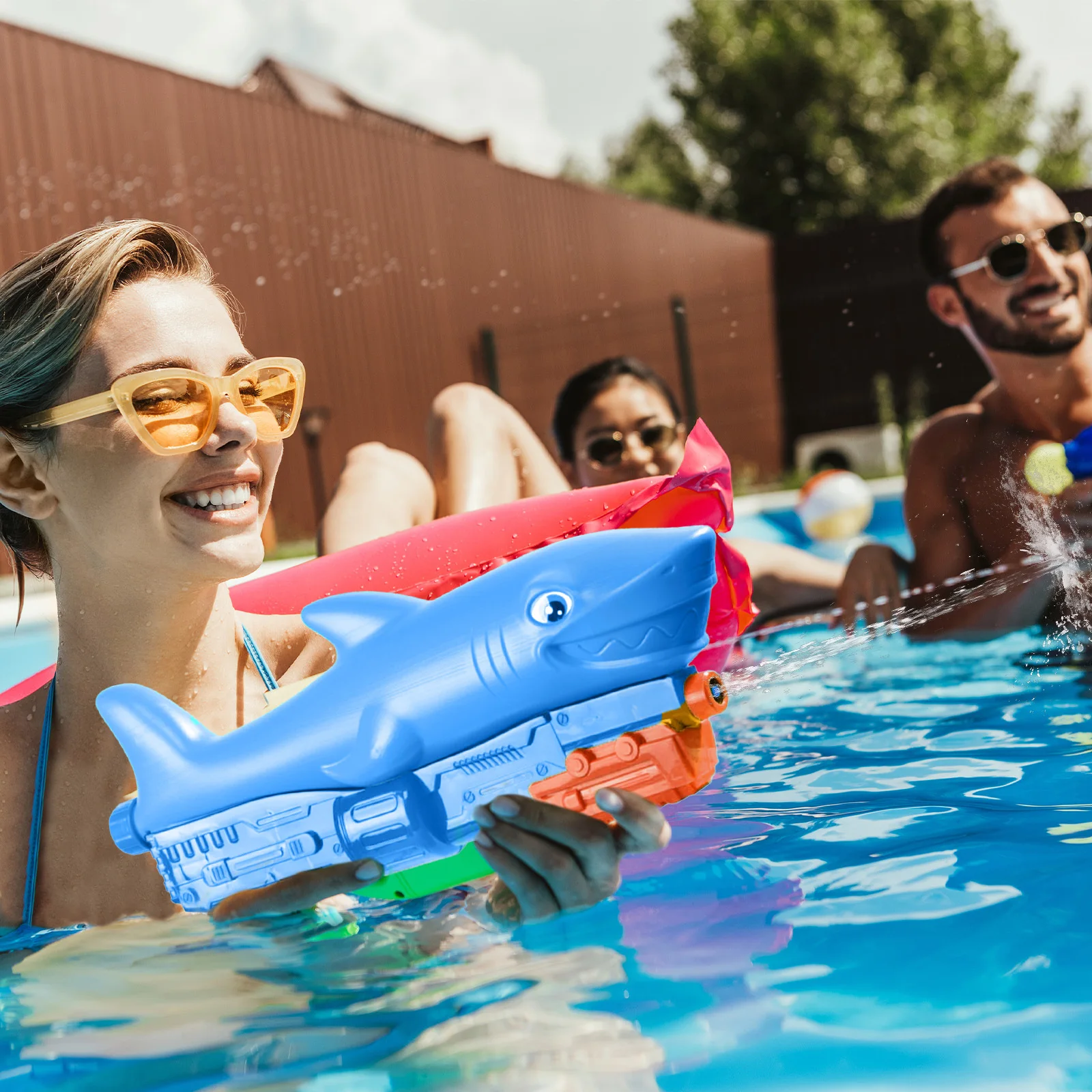 1PC Shark Water Play Gun Realistic Shape Smooth Water Spray Essential for Summer Pool, Beach Play A Cool Play Item