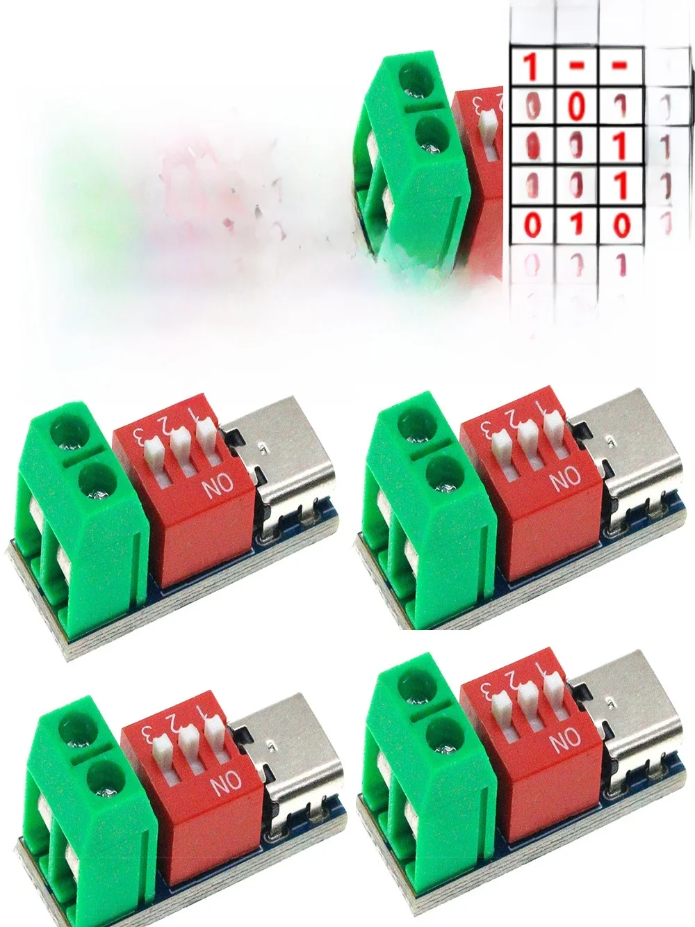 2PCS/5PCS USB-C PD Trigger Board Module PD/QC Decoy Fast Charge USB Type-c do 12v High Speed Charger Power Delivery Boost — zdjęcie 2