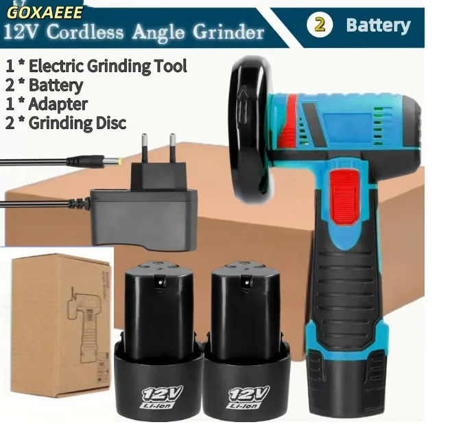 Smerigliatrice angolare wireless con batteria (ND) 12V Mini smerigliatrice angolare ricaricabile spazzolata Smerigliatrice angolare con batteria al litio Lucidatura mac