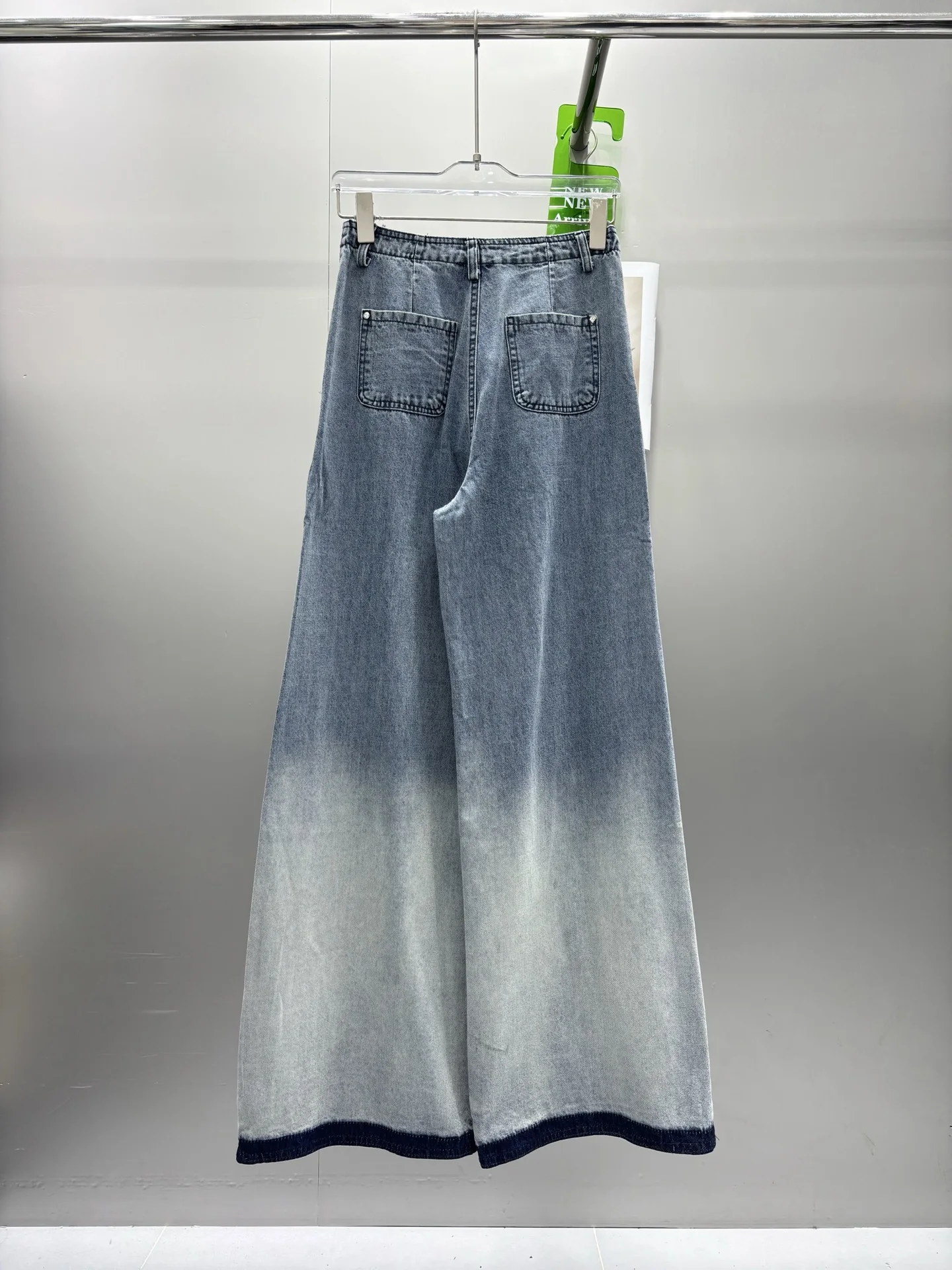 

New Women's Gradient Wide-leg Denim Trousers