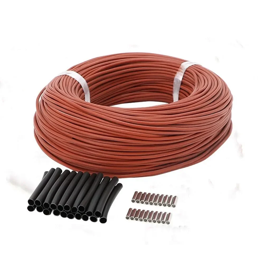 MINCO HEAT 5 ~ 100M Kabel grzejny z włókna węglowego na podczerwień 12K 33ohm Cewka 3mm ± 0,2 Przewody do ogrzewania podłogowego — 2