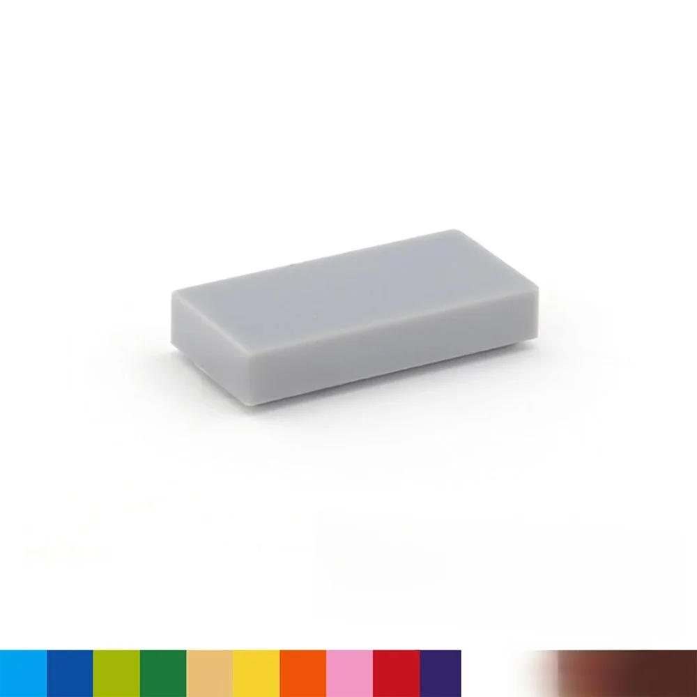 Blocs de construction à figurines fines, 200 pièces, briques lisses 1x2, taille créative éducative, compatibles avec 3069 30070, jouets pour enfants