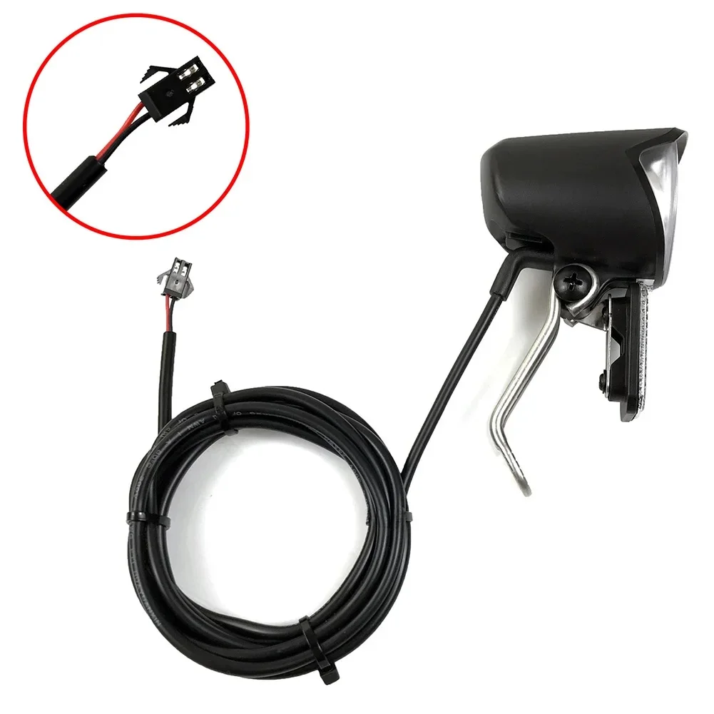 AliExpress E-Bike Led Headlights 6V/12V/24V/36V/48V/60V Bicycle Lighst Waterproof Front Headlight SM Plug- Waterproof Plug- Connector 2 Pin