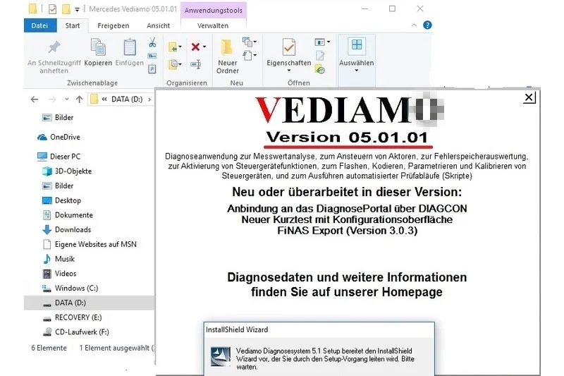 2022 hot Vediamo 5.01.01 remote install and activate For MB STAR C4 SD C5 openport Offline Programming By-pass Engineering Softw