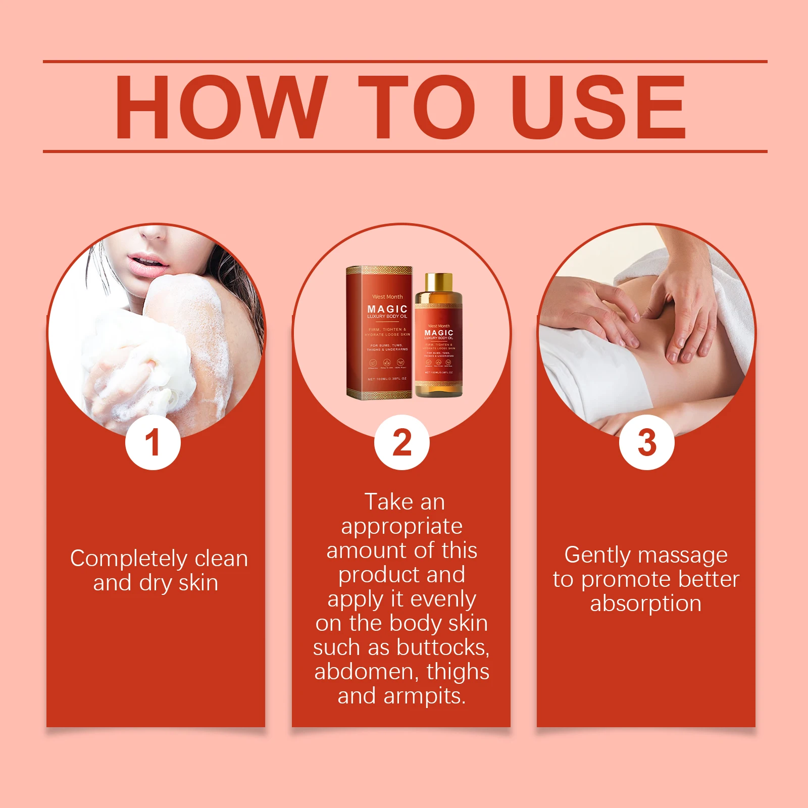 Firming Body Essence Oil Reduce Sagging Prevent Aging Daily Moisturizing Tightening Reduce Fine Lines Body Skin Care Oil image 5