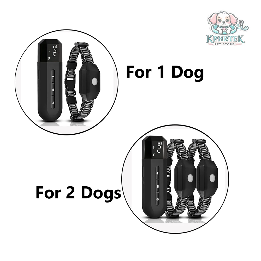 Smart Dog Training Device IP67 Waterproof Rating 1000 Meters Remote Control Distance Electric Shock Collar Vibration Warning Rem