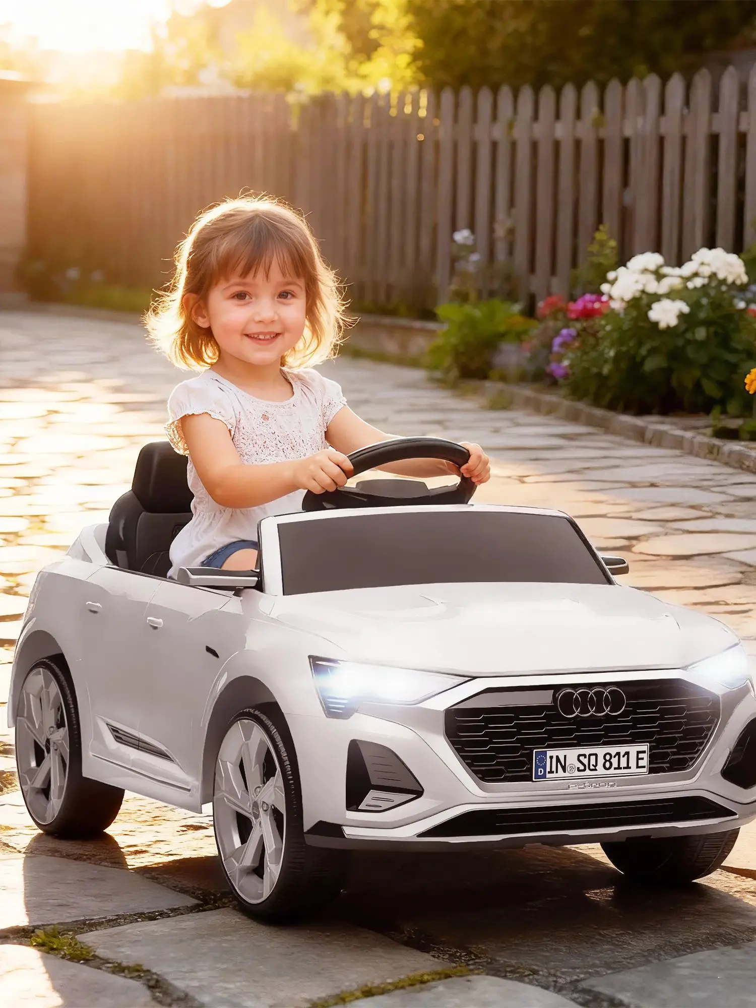AIYAPLAY Elektrische kinderauto 12V kinderauto met 2.4G afstandsbediening MP3-muziek - afbeelding 2