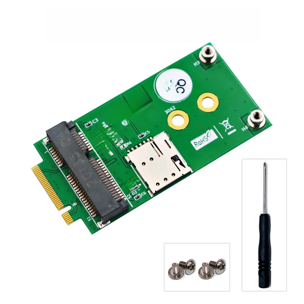 Adaptateur pour carte NGFF M.2 Key B vers Mini PCI-E avec emplacement pour carte NANO EpiCard, 3G, 4G, 5G, 101Permanence Tech Mini PCIe Card vers ordinateur de bureau