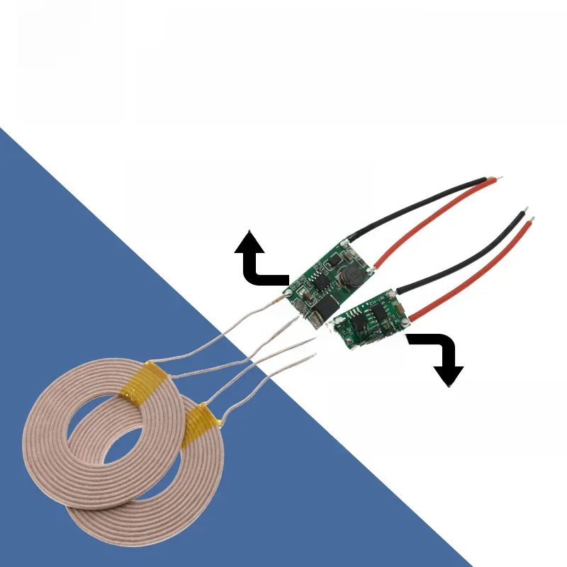 DC 9V-12V prąd o dużym napięciu bezprzewodowy ładowarka zasilająca modułu do 5V 2A nadajnik-odbiornik cewka ładowania moduł DIY XKT-412 — zdjęcie produktu 7