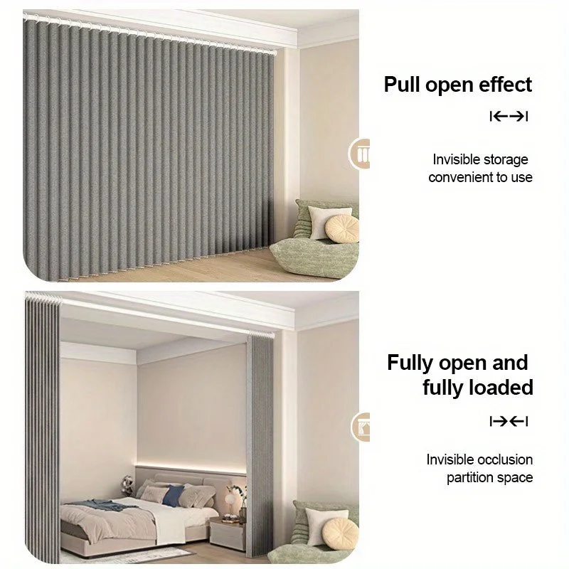 Immagine 7: Divisorio per Stanza, Tenda Separatrice per Camera da Letto e Soggiorno, Pannello Divisorio per Appartamento Monolocale, Armadio, Ingresso