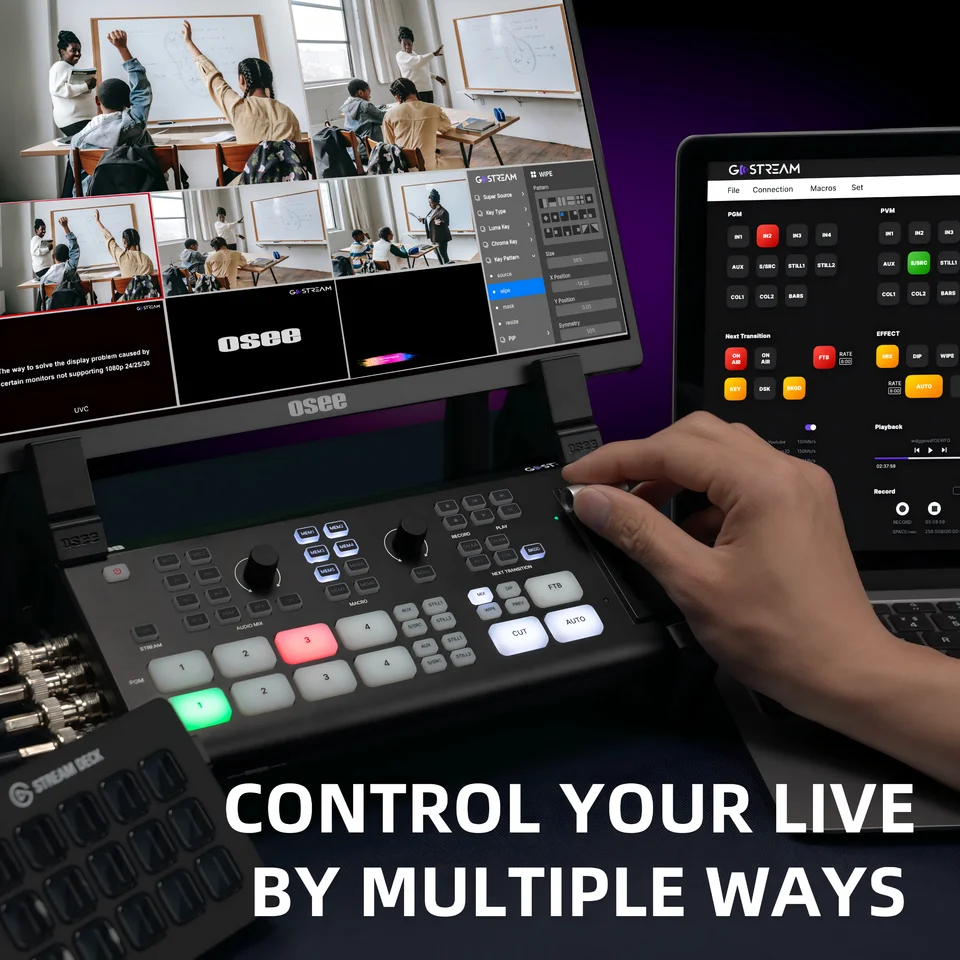 Osee GoStream Duet 12-Channel Video Mixer with NDI HX
