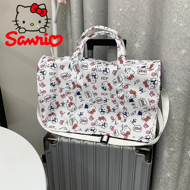 

Sanrio Hello Kitty Women's Cute Travel Bag, Fitness Sports Bag, For Girls, Large Capacity Designer Bag, Luxury Carry-On Luggage