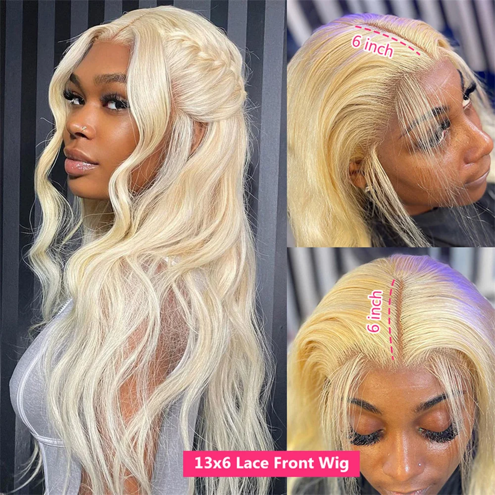 Wig rambut manusia renda depan Hd 13x6 Pirang madu 613 Wig rambut manusia gelombang tubuh Brasil transparan berwarna 13x4 Wig Frontal renda untuk wanita