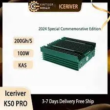 BQ ORIGINAL IceRiver KS0 Pro Special Commemorative Edition 200Gh 100w Kaspa Miner Mining Crypto Asic Miner Machine Include PSU