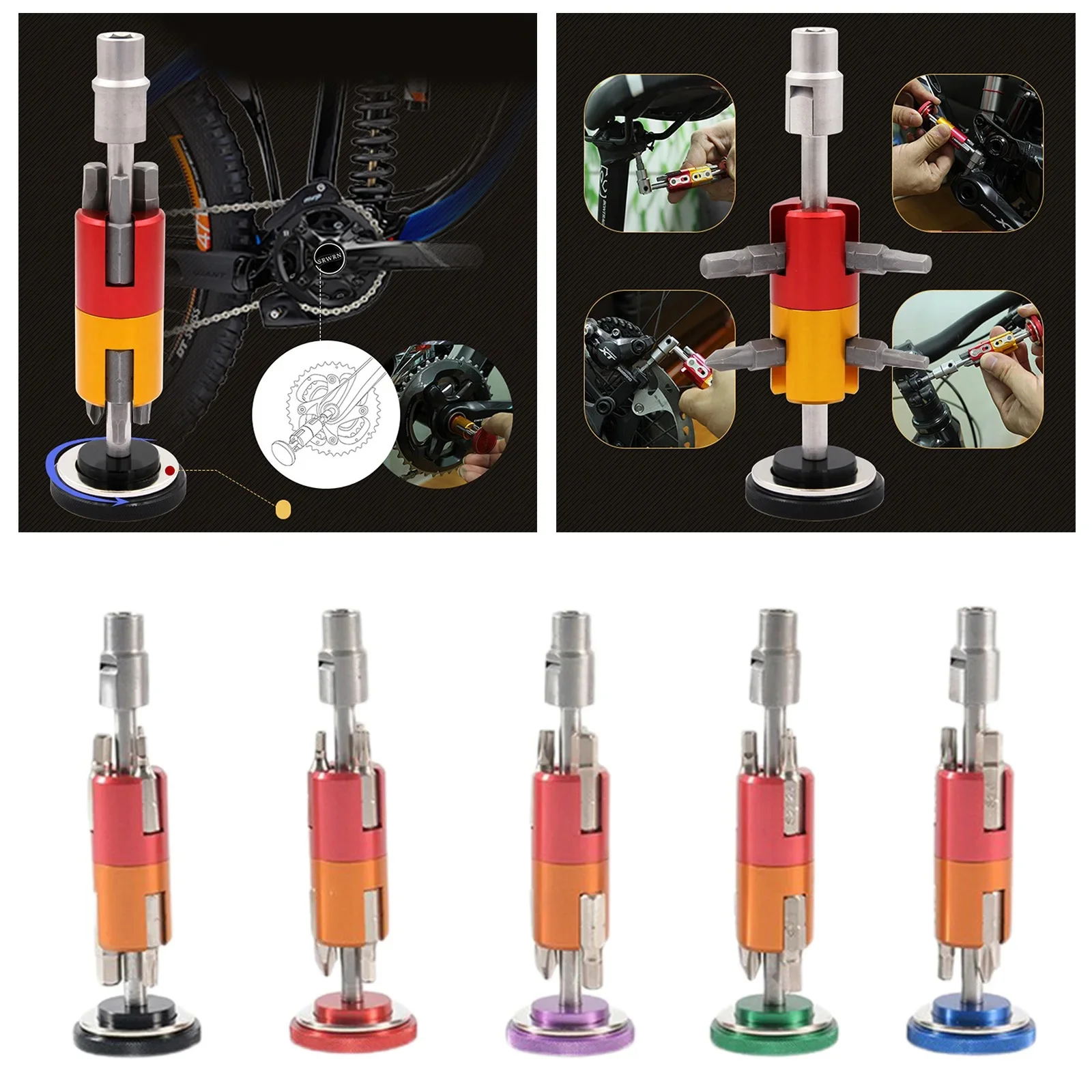 AliExpress Bike Multi Repair Tool Mountain Road Bicycle Hidden Tools Sets Ridding Portable Invisible Maintenance Fix Tools Compact