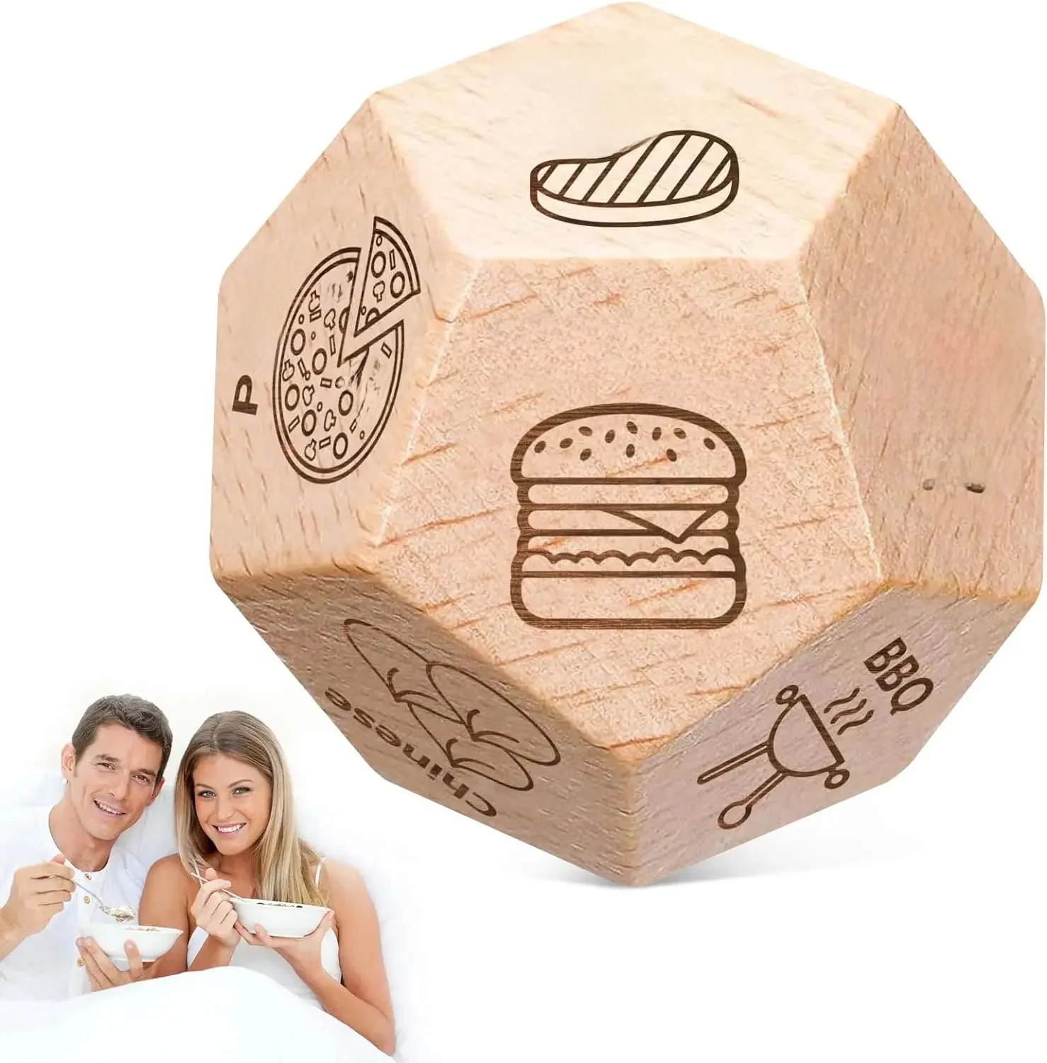 Dés pour elle-lui, idées cadeaux pour Couples, décision alimentaire, jeux de dés, noël, anniversaire, saint-valentin, cadeaux pour femme, mari