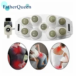 Massager físico dobrável Handheld do aquecimento, dispositivo terapêutico para cuidados médicos do corpo e stimulator do músculo, feito do jade