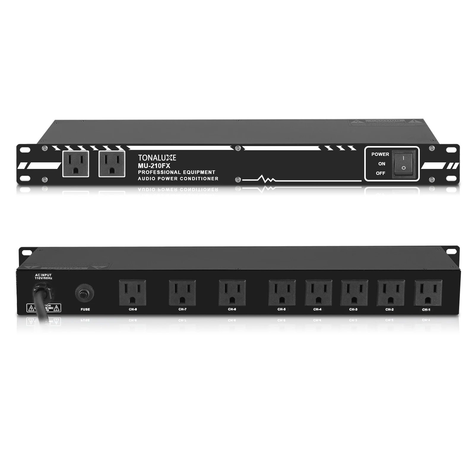 

Контроллер мощности FULUODE MU210FX Professional 8×2, двухканальный, высокомощный, 10-канальный секвенсор питания