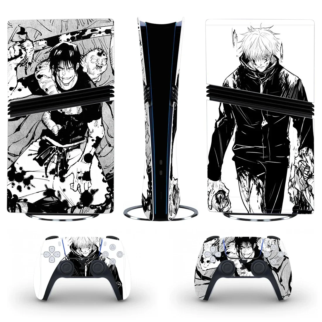 Jujutsu Kaisen Gojo nouveau PS5 Pro autocollant de peau numérique protecteur couverture pour Console contrôleur PS5 Pro autocollant vinyle