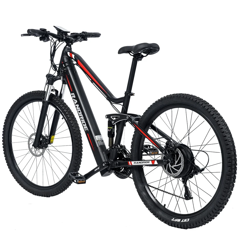 Randride Ys90 Elektrische Fiets 1000W 48V 13.6ah E Fiets Full-Vering Mtb Fiets Hydraulische Rem 27 Versnellingen Elektrische Fiets Eu Voorraad