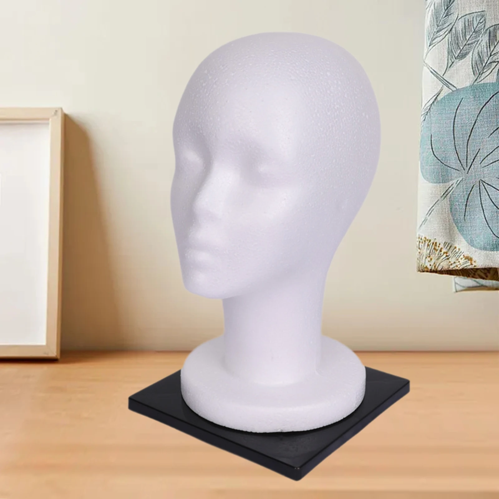 

Wig Head Display Support Base Foam Head Model Mannequin Head Salon Styling Tools for Home Salon Jewelry Headwear Hats