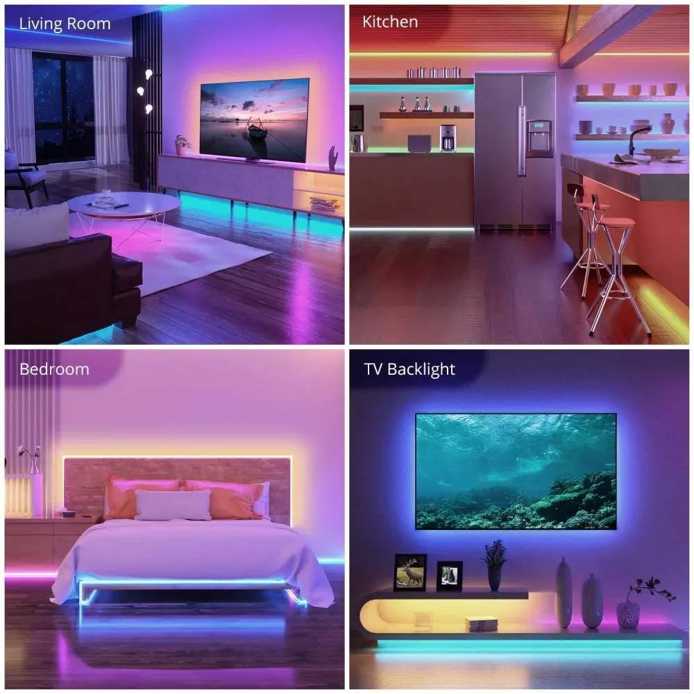 Smart Zigbee Rgb Led Light Strip Wifi Tuya Usb Led Verlichting 5V Flexibele Tape Tv Achtergrondverlichting Home Kamer Werkt met Alexa Google