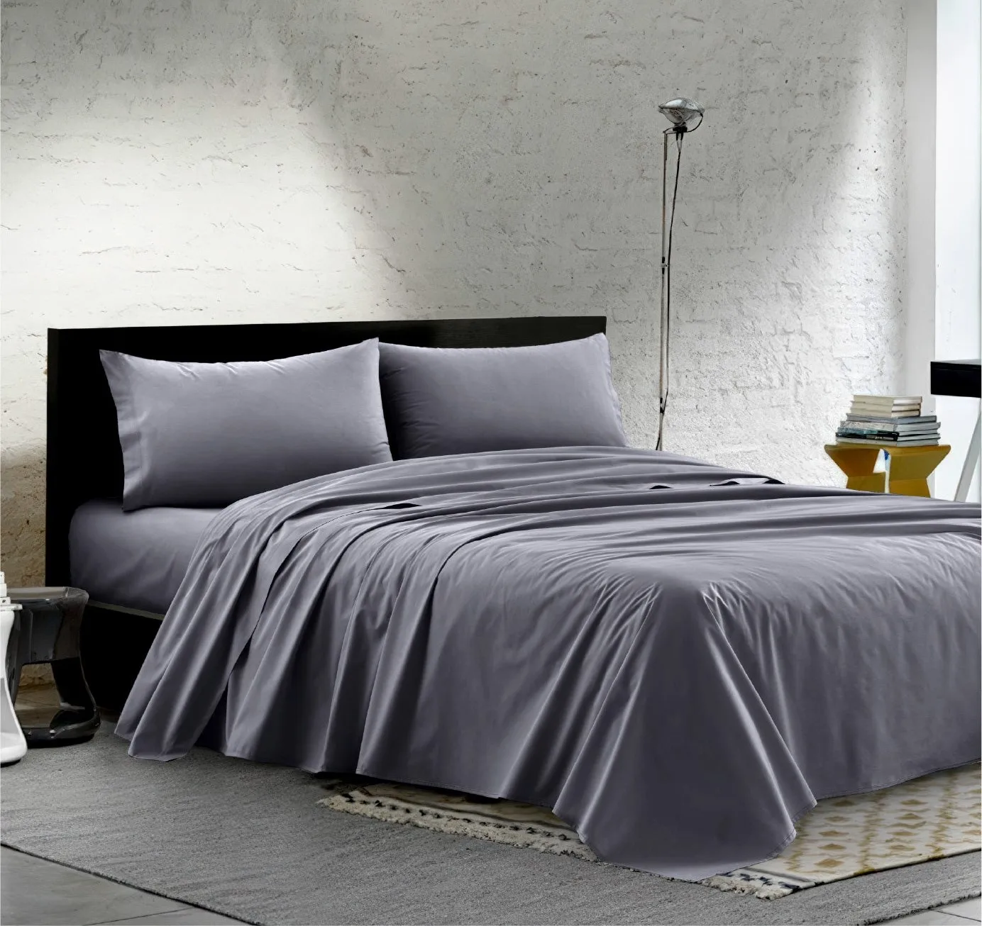 ENSEMBLE DE LIT EN PERCALE 100% COTON - DOUCEUR NATURELLE, QUALITÉ ITALIENNE