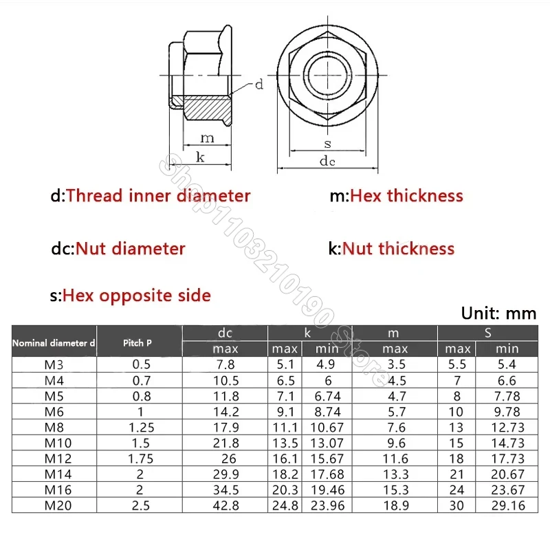 Colour Aluminum Flange Nylon Insert Lock Nuts M2 M3 M4 M5 M6 Locknuts Self-locking Nut Motor Screw Nut for FPV Racing Model Part