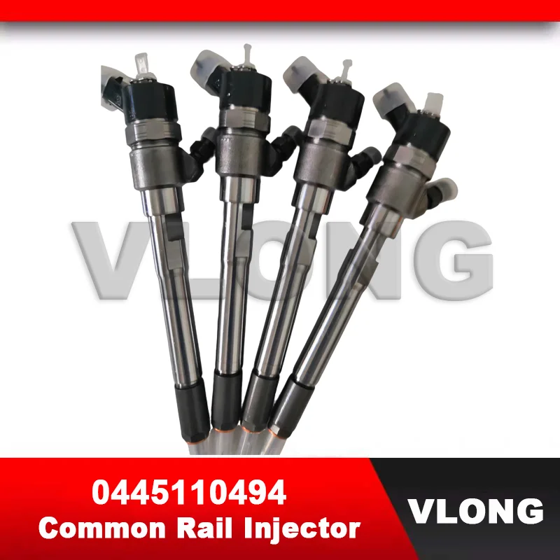 

4PCS Common Rail Injection MWM Engine Auto Spare Parts Fuel injector 0445110493 0445110494 0 445 110 494 For JAC 2.8D J4 SEI 2 3