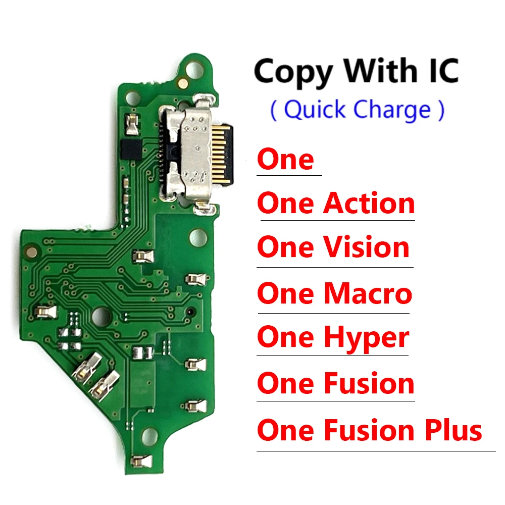 For Motorola For Moto One Hyper Macro Fusion Plus Action Vision USB Charge Port Dock Connector Charging Board Flex Cable