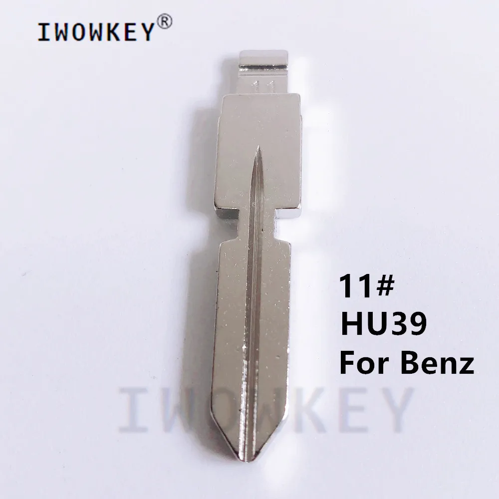 

10pcs 11# Metal Uncut Blank keydiy xhorse Remote Key Blade NO. 11 HU39 For Mercedes Benz W168 W124 W202 W210 W211 W203