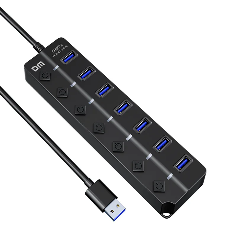 DM USB2.0*7 Hub with Switch CHB072