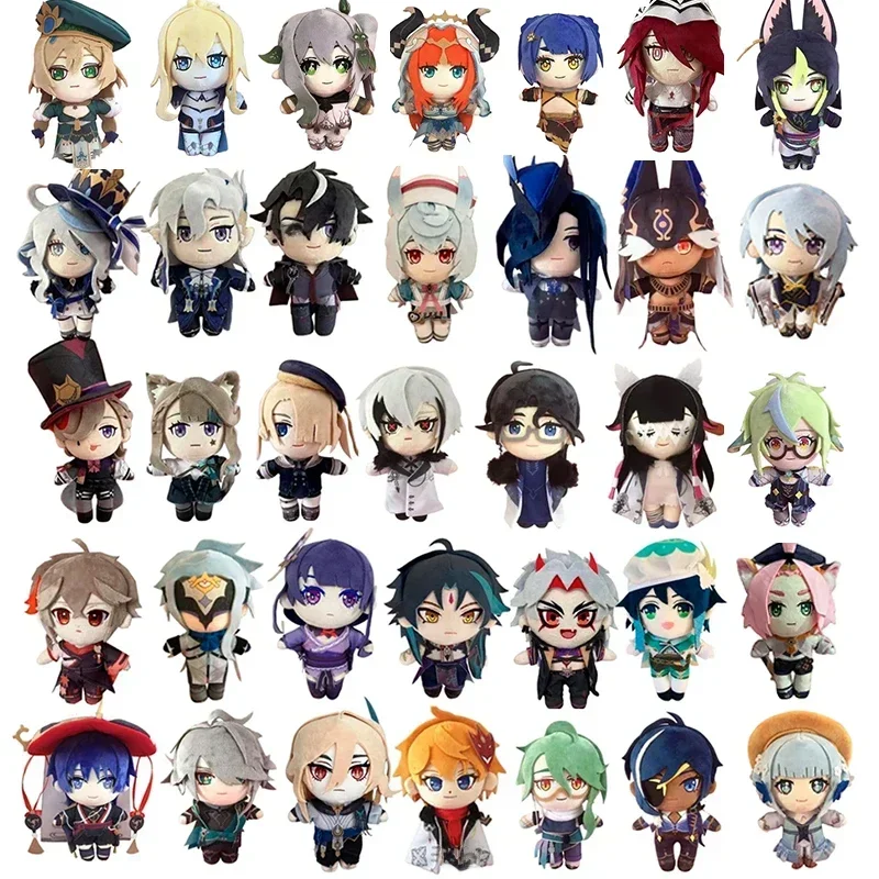 Genshin Impact pluszowe Anime Wriothesley Neuvillette Lyney Furina Clorinde Tartaglia nadziewane pluszowe lalki zabawki kolekcja dla fanów — 2