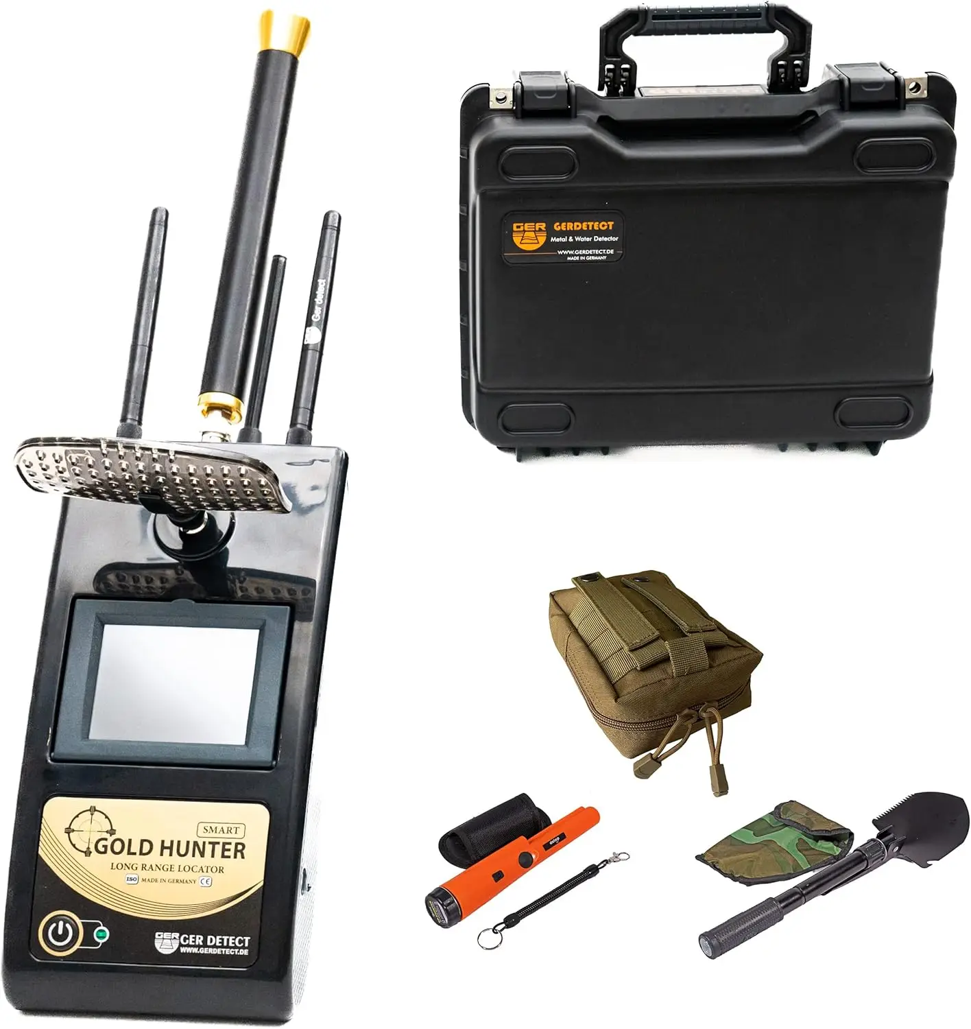 New in Stock on Detect Hunter Metal Detector Best Geolocator for Gold with Pinpointer