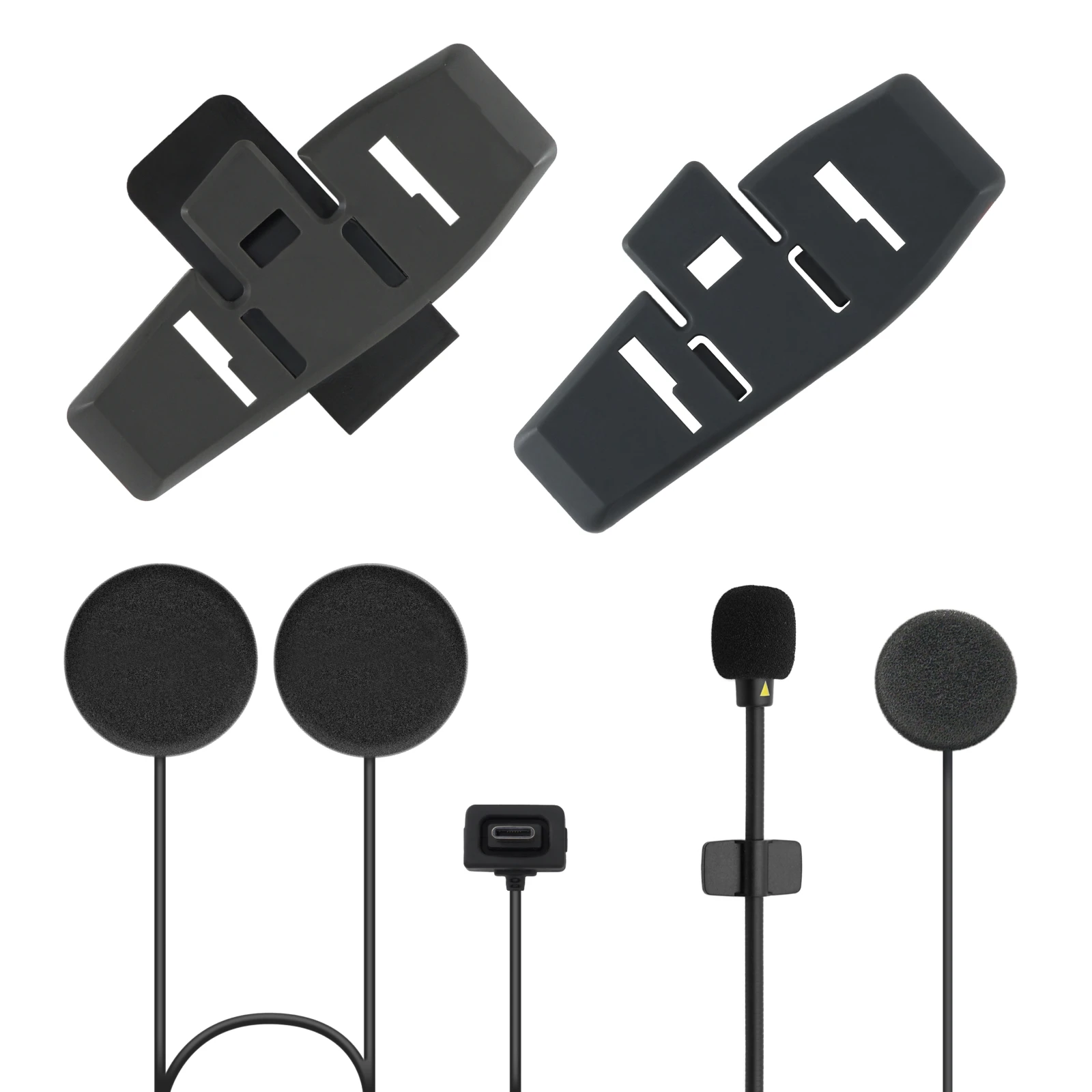 ASMAX S1 40MM Speaker for Motorcycle Bluetooth Back Clip for S1 Headset Soft Wheat and Hard Wheat