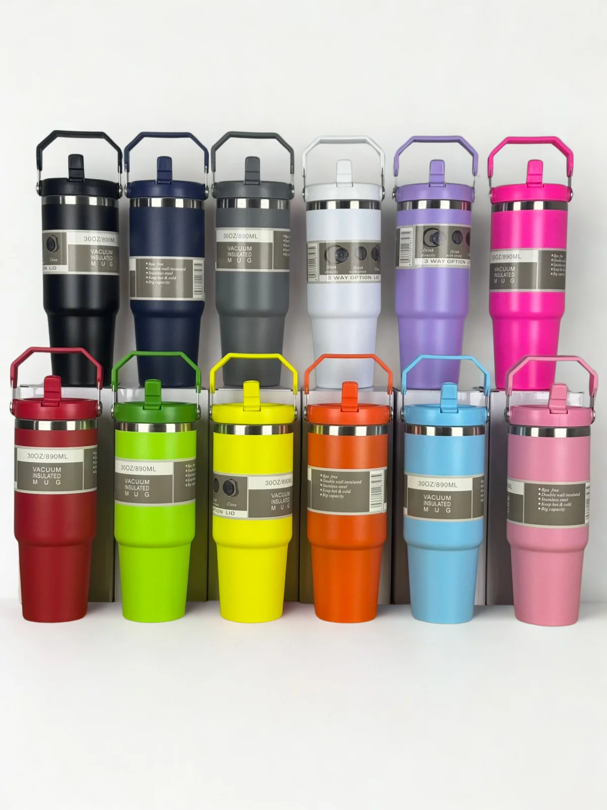 Termo de acero inoxidable KTA-70, Vaso de 890ml para conservar tus bebidas frías o calientes,