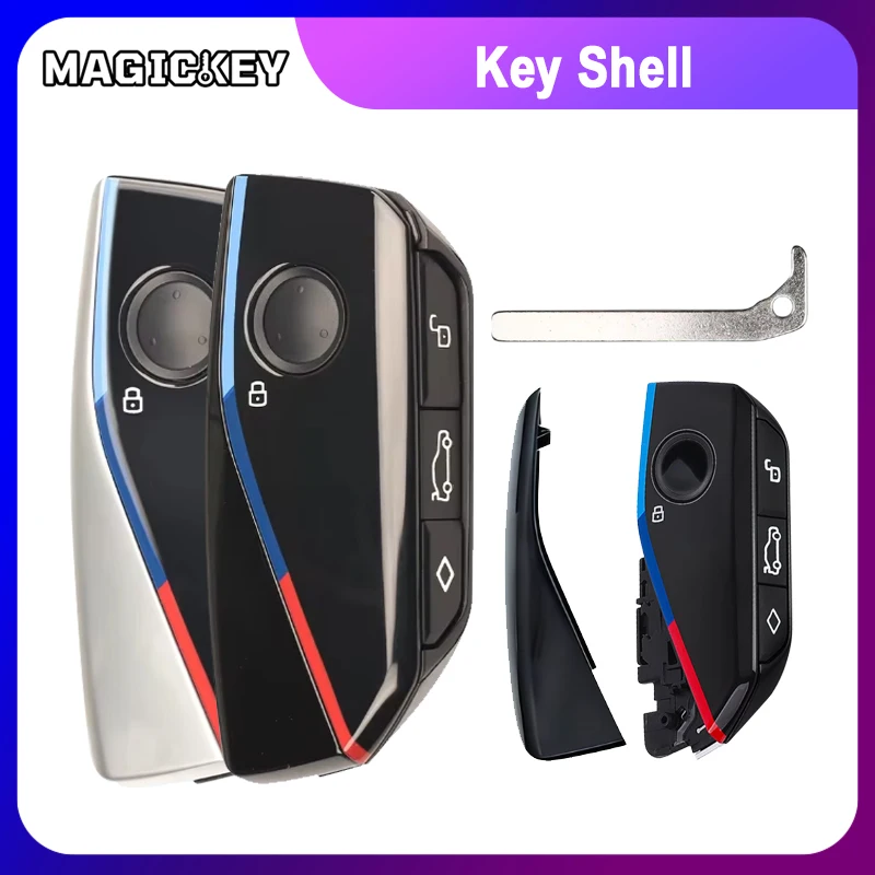 Magickey Car Remote Key Shell Case For BMW I5 I7 IX X1 X5 X6 X7 XM Z4 X1 U11 I7 G70 X7 Lci 320i F20 U06 M3 Gtr X3 X5 X7 F48