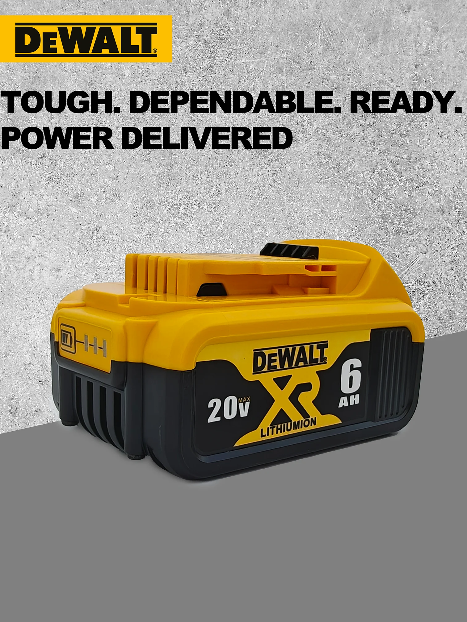 

Original Dewalt Battery DCB206 20v 6Ah Lithium Ion Power Electric Cordless Tool Kit Set Rechargebal Replacement Drill Wrench